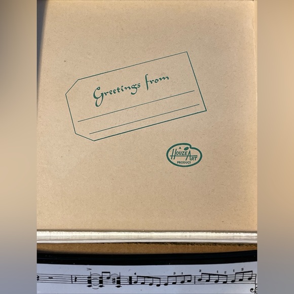 Vintage Houze Art Glass Ashtray Original Packaging 5”x5” Music Notes Band - Picture 7 of 7